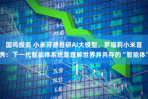 国鸣投资 小米开源自研AI大模型,罗福莉小米首秀:下一代智能体系统是理解世界并共存的“智能体”